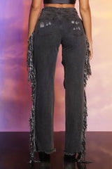 Tall Have It Your Fray Destroyed Boyfriend Jeans - Grey Ins Street