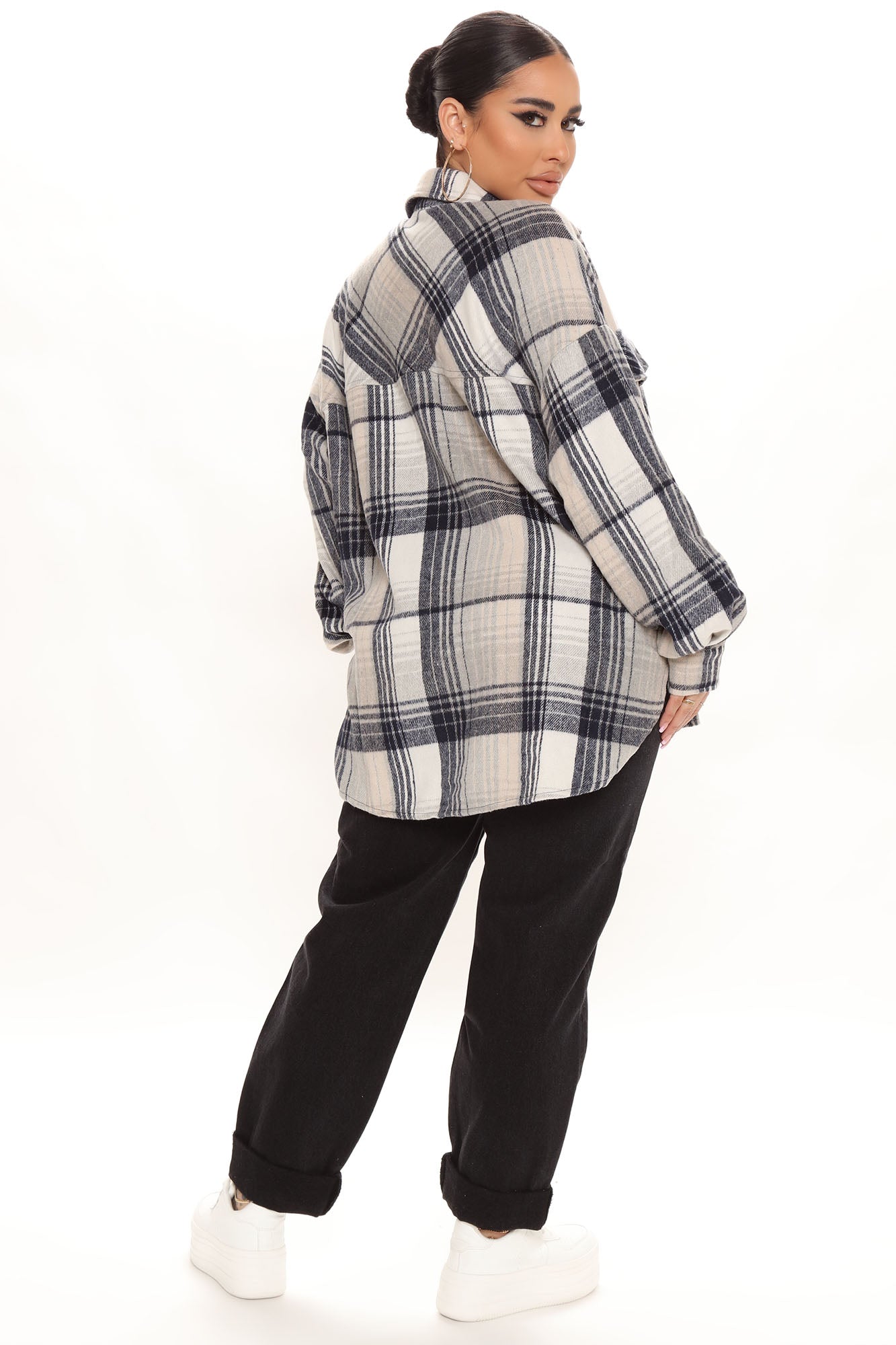 Stop Worrying Easy Waist Mom Jeans - Black Ins Street