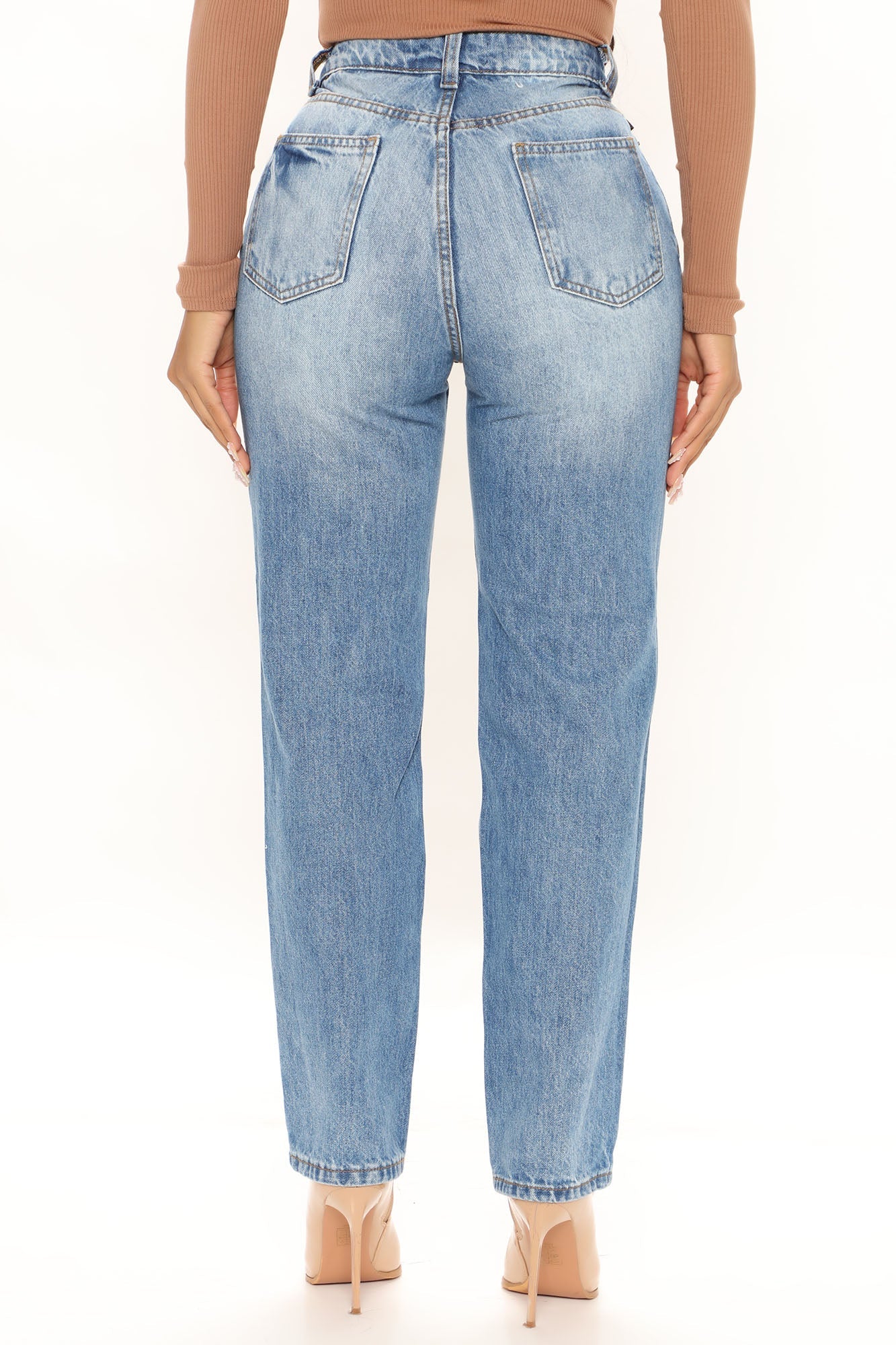 My Next Boyfriend Jeans - Medium Blue Wash Ins Street