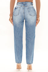 My Next Boyfriend Jeans - Medium Blue Wash Ins Street