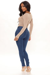 Trendsetter Stretch Skinny Jeans - Medium Blue Wash Ins Street