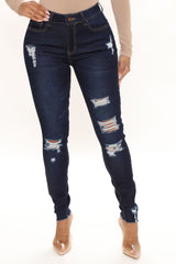 Trendsetter Stretch Skinny Jeans - Dark Wash Ins Street
