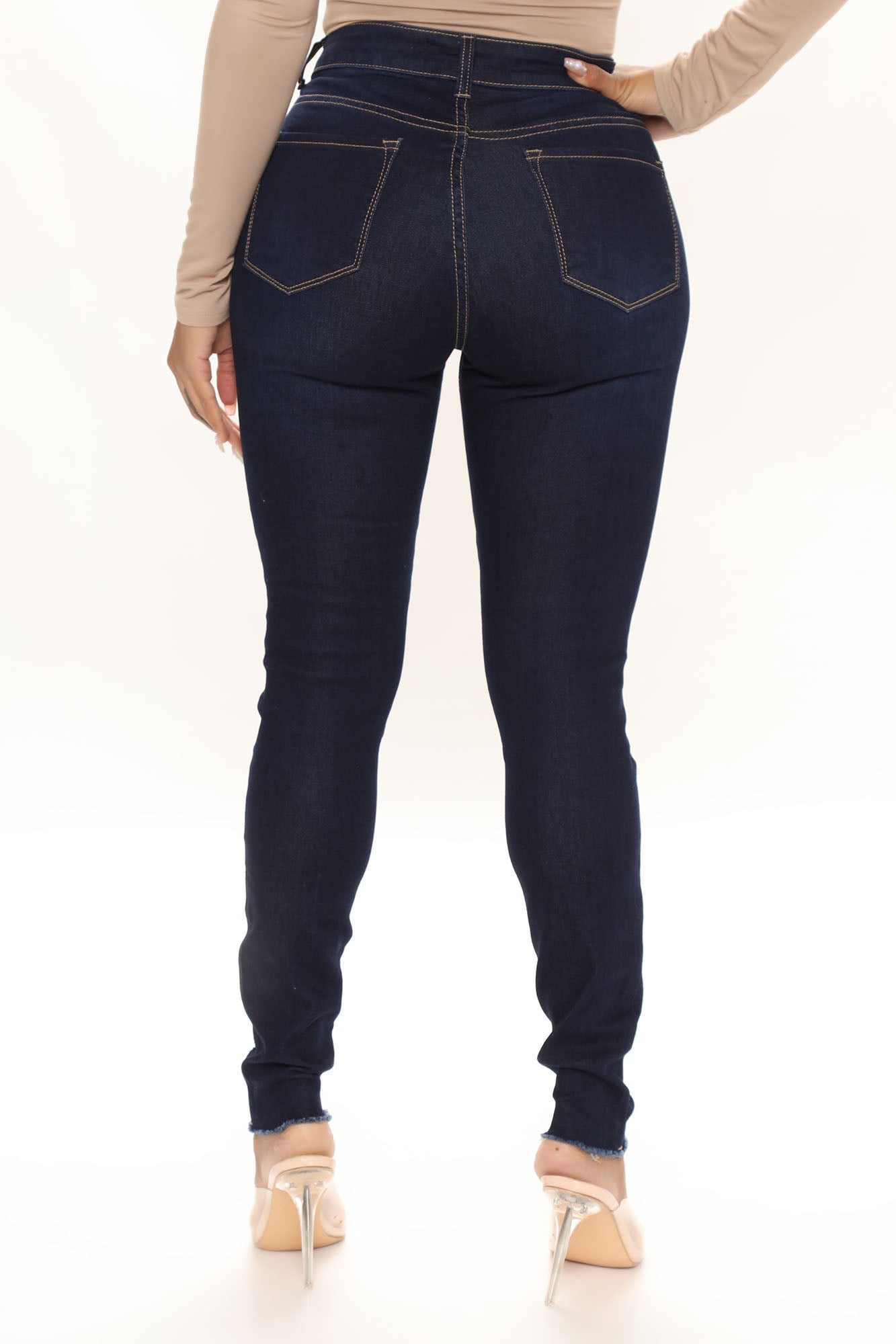 Trendsetter Stretch Skinny Jeans - Dark Wash Ins Street