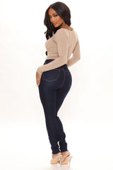 Trendsetter Stretch Skinny Jeans - Dark Wash Ins Street