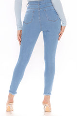 Sweet Spot Stretch Skinny Jeans - Light Blue Wash Ins Street