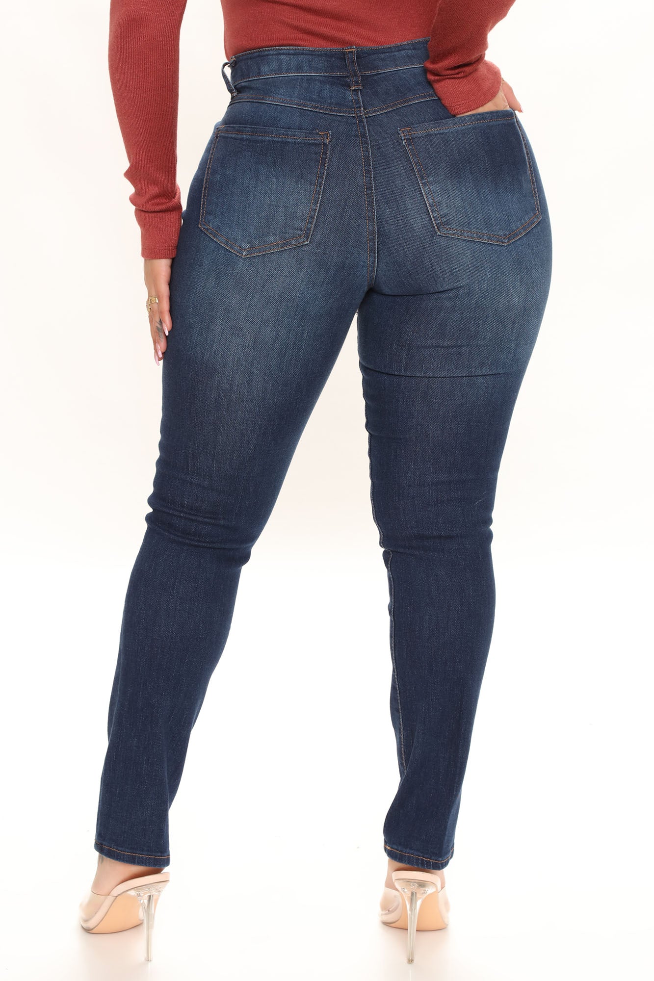 Recycled Trendsetter Stretch Jeans - Dark Wash Ins Street