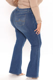 Invite Only Distressed Bootcut Jeans - Medium Blue Wash Ins Street