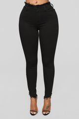 Pour It Up High Rise Jeans - Black Ins Street