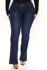 Stay A While Bootcut Jeans - Dark Wash Ins Street