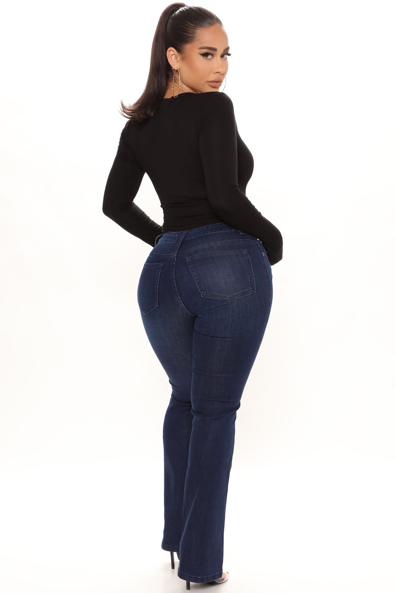 Stay A While Bootcut Jeans - Dark Wash Ins Street