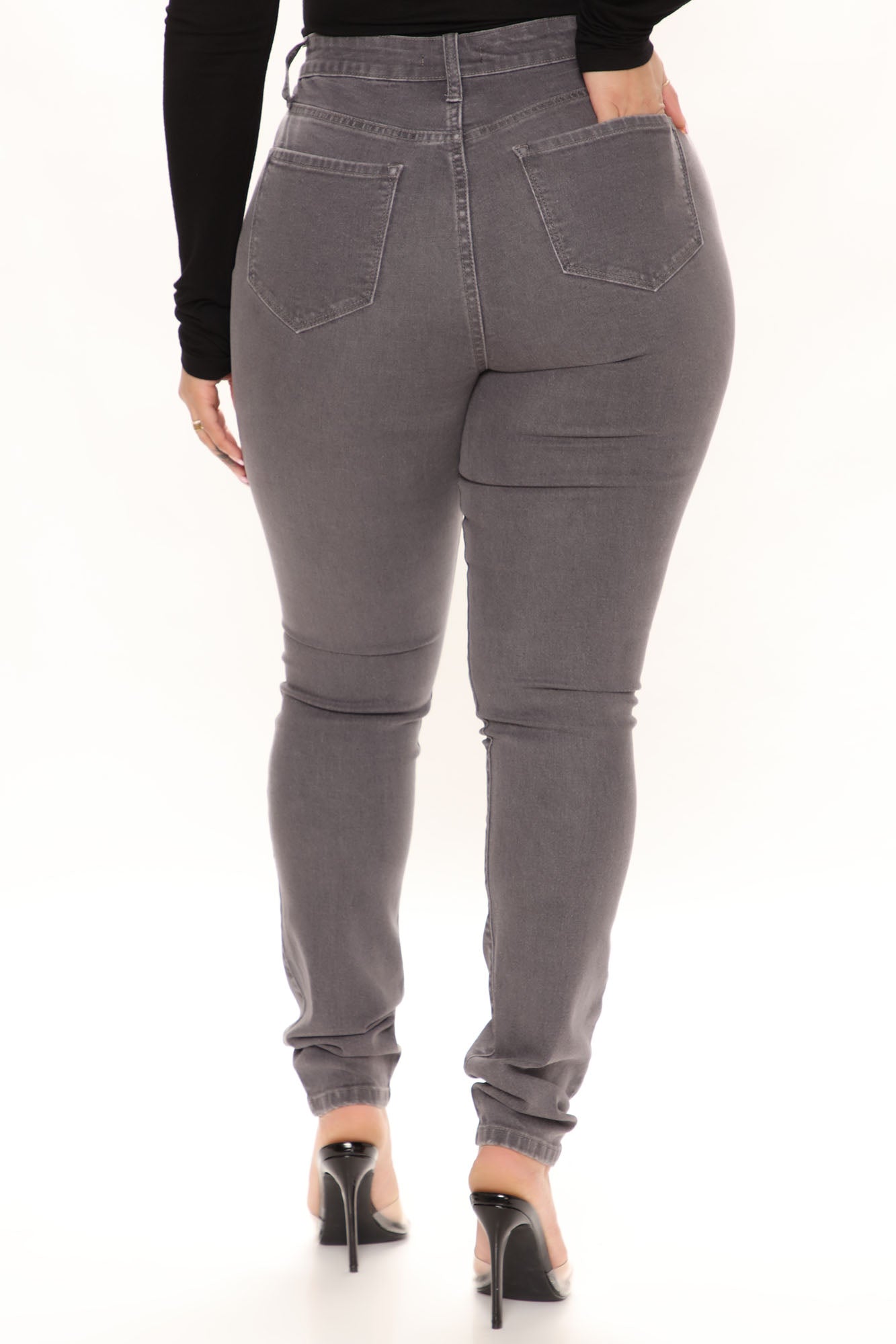 The Right Angles Skinny Jeans - Grey Ins Street