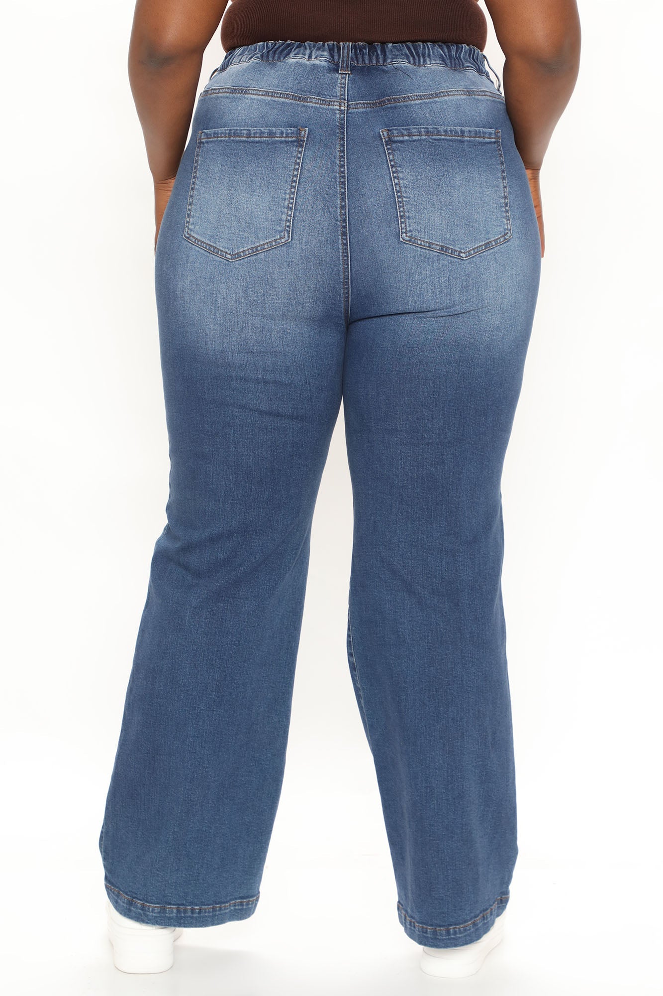 Abbot Kinney Wide Leg Skater Jeans - Dark Wash Ins Street