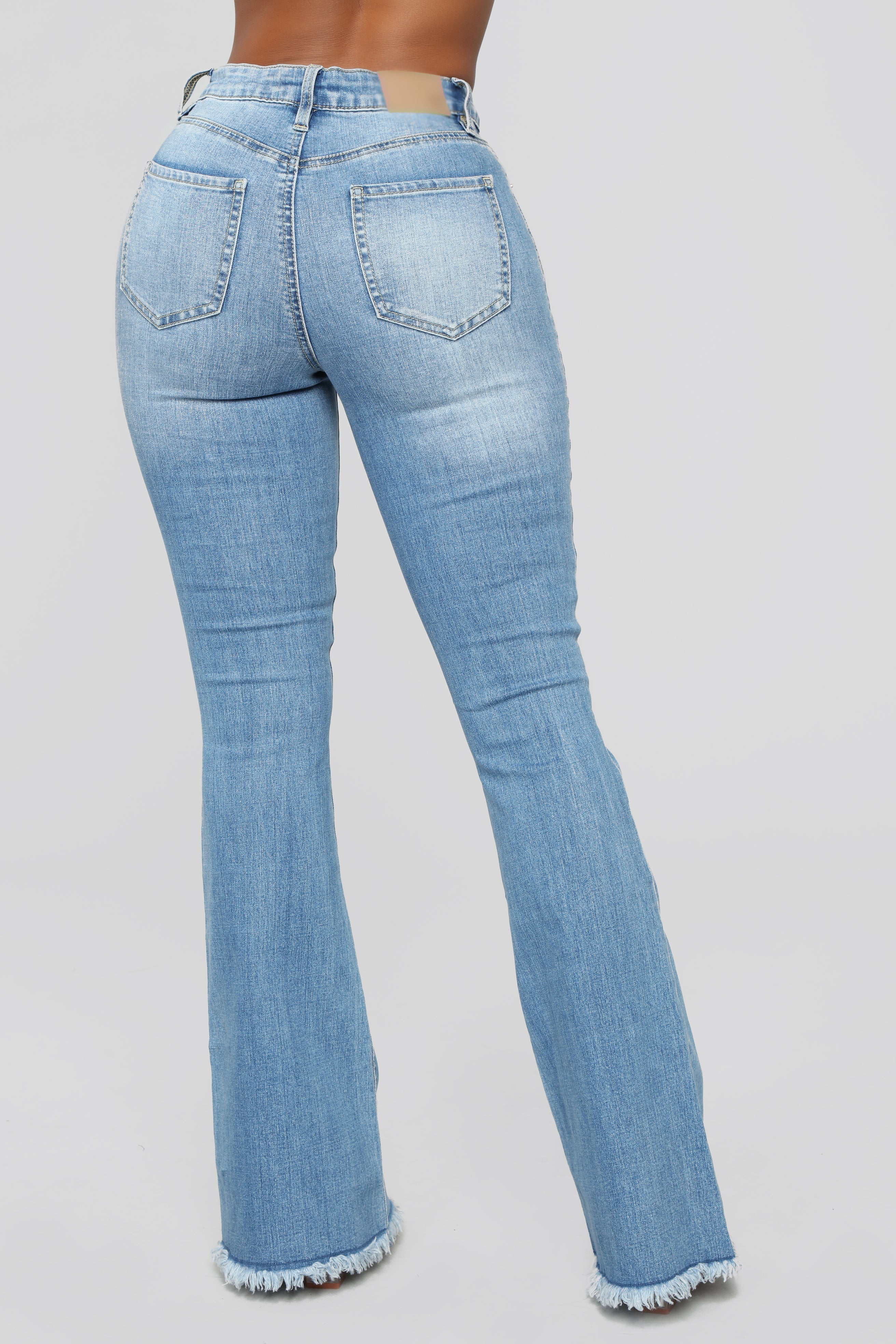 Nothing But The Best Flare Jeans - Medium Blue Wash – InsStreet