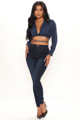 Fancy Pants Skinny Jeans - Dark Wash Ins Street