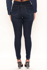 Fancy Pants Skinny Jeans - Dark Wash Ins Street