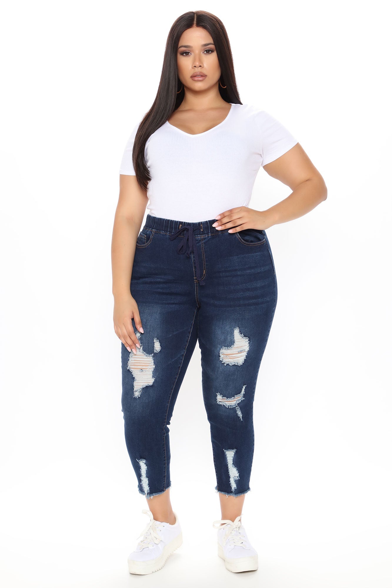 Somewhat The Same Jogger Jeans - Dark Wash Ins Street
