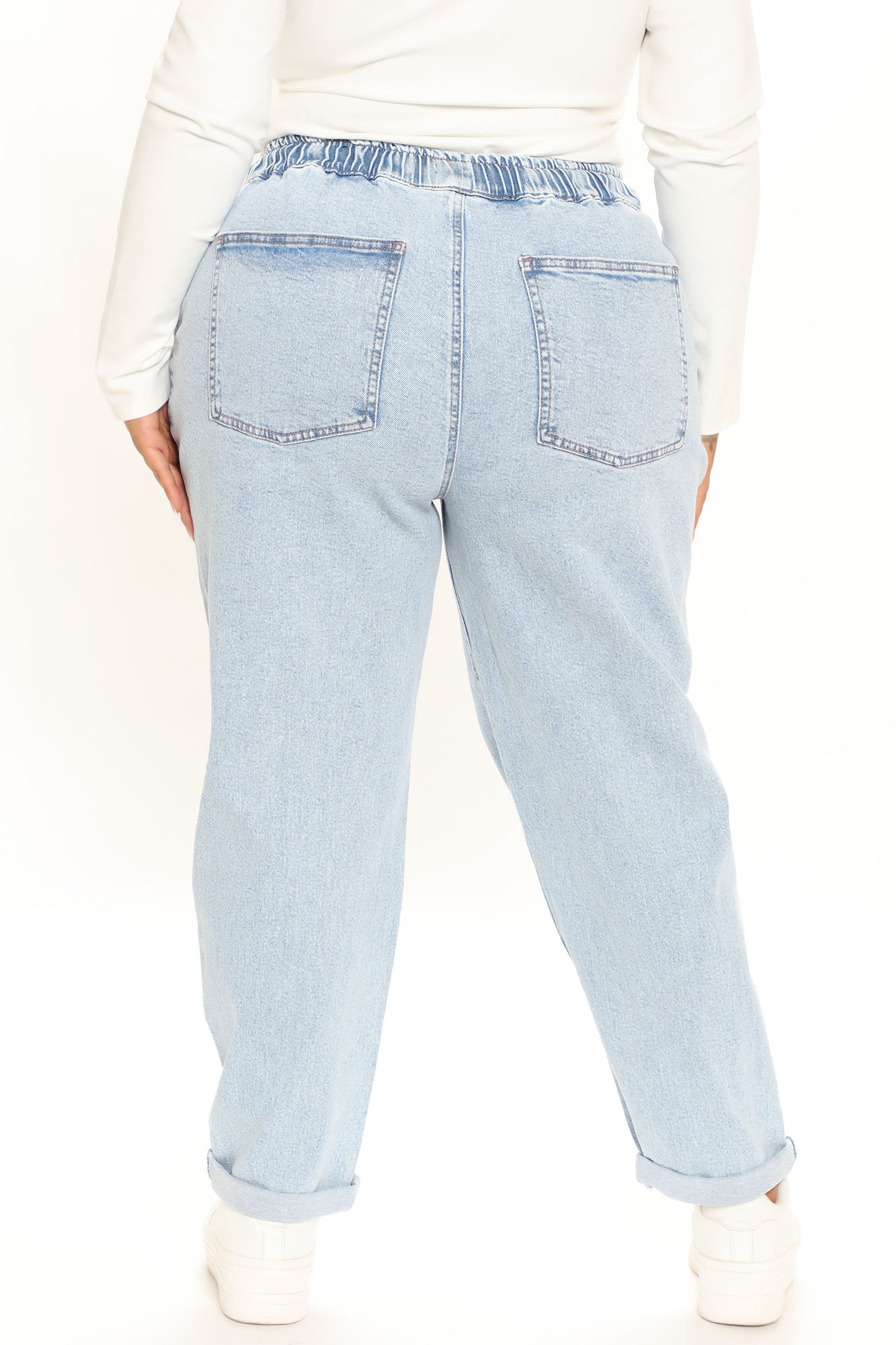 Straight Away Jogger Jeans - Light Blue Wash Ins Street