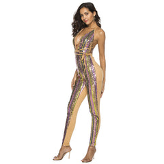 Party On The Move Pocketed Sequin Jumpsuit Ins Street