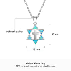 Six-pointed star Women Necklaces 925 silver 2023-03-14 InsStreet