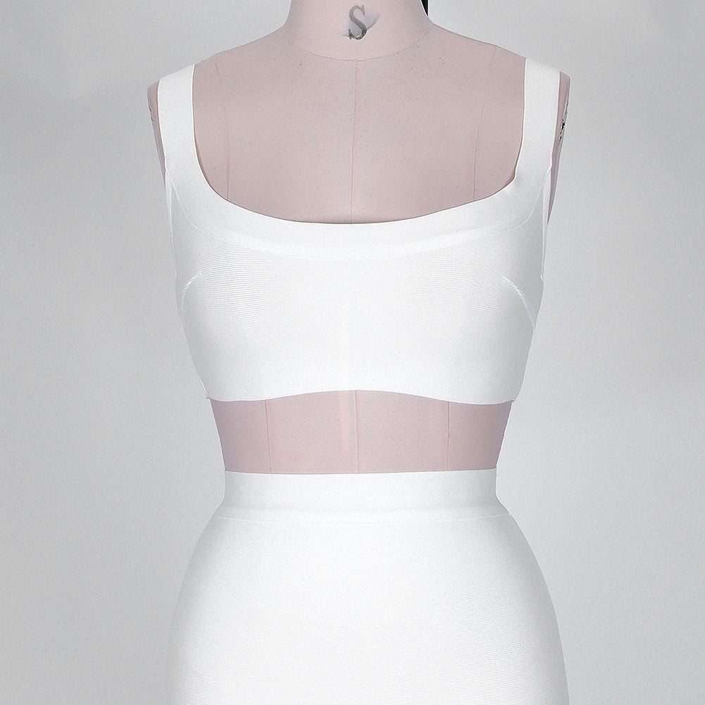 Strappy Sleeveless 2 Piece Over Knee Bandage Set Ins Street