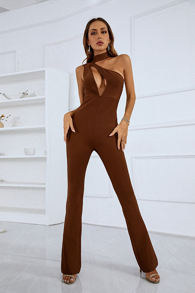 Babara One Shoulder Jumpsuit Ins Street