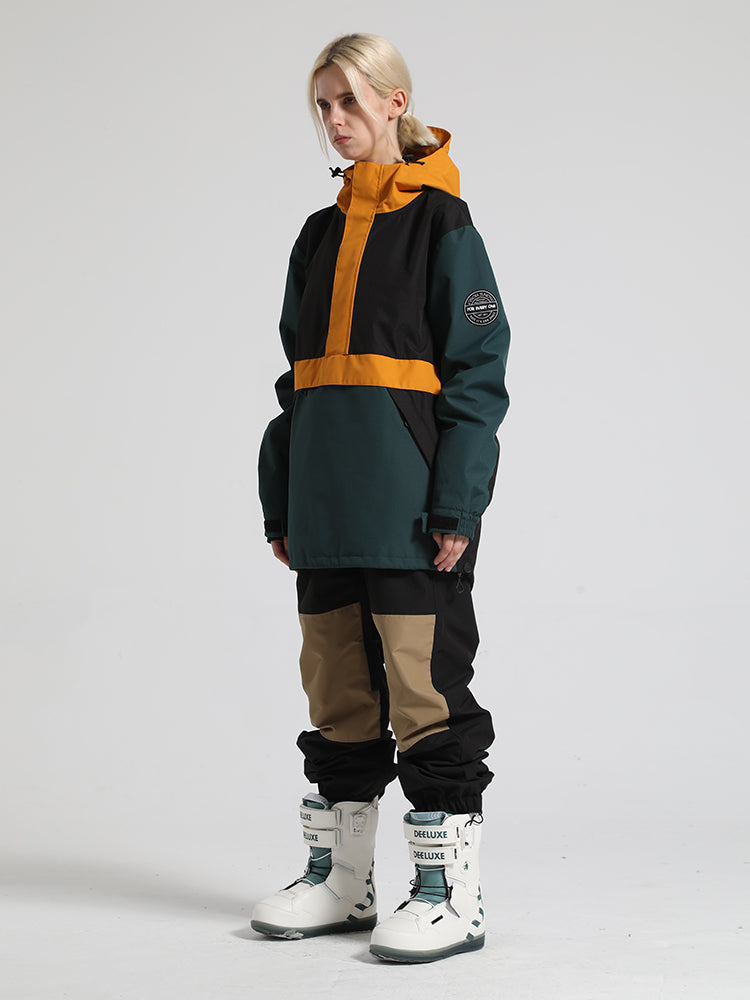 Colorblock Pullover Ski Suit Ins Street