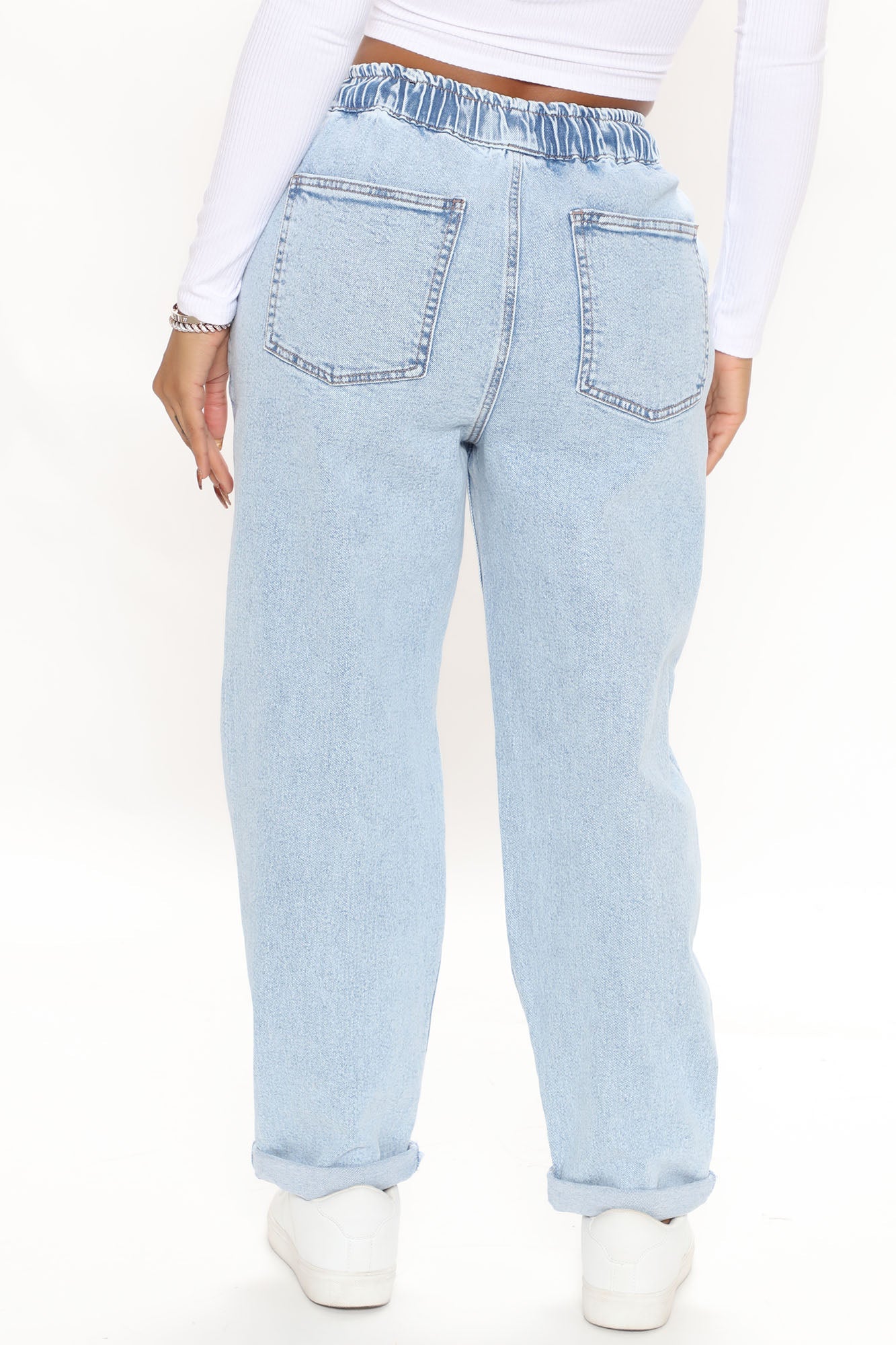 Straight Away Jogger Jeans - Light Blue Wash Ins Street
