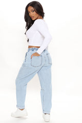Straight Away Jogger Jeans - Light Blue Wash Ins Street
