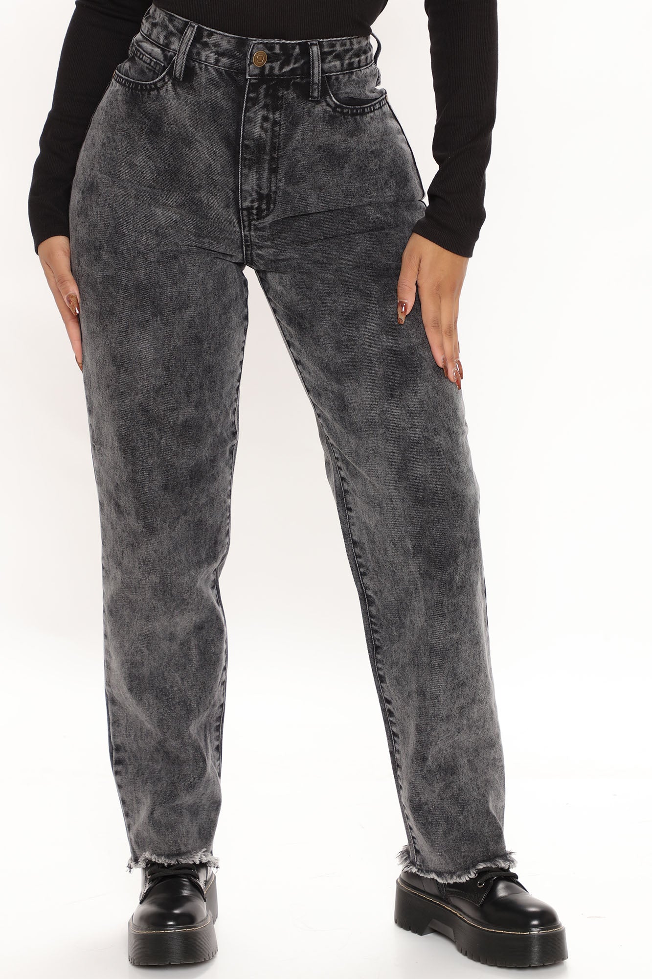 Love Your Mama Mom Jeans - Black Ins Street