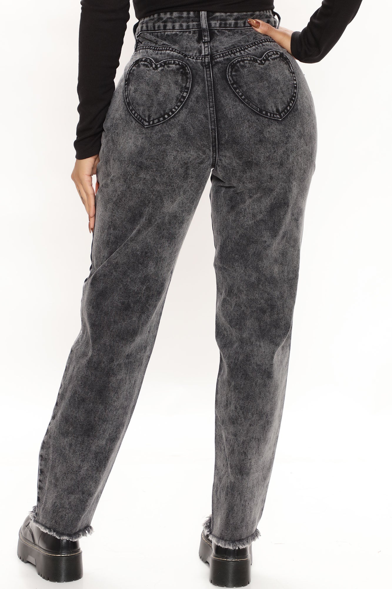 Love Your Mama Mom Jeans - Black Ins Street