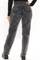 Love Your Mama Mom Jeans - Black Ins Street