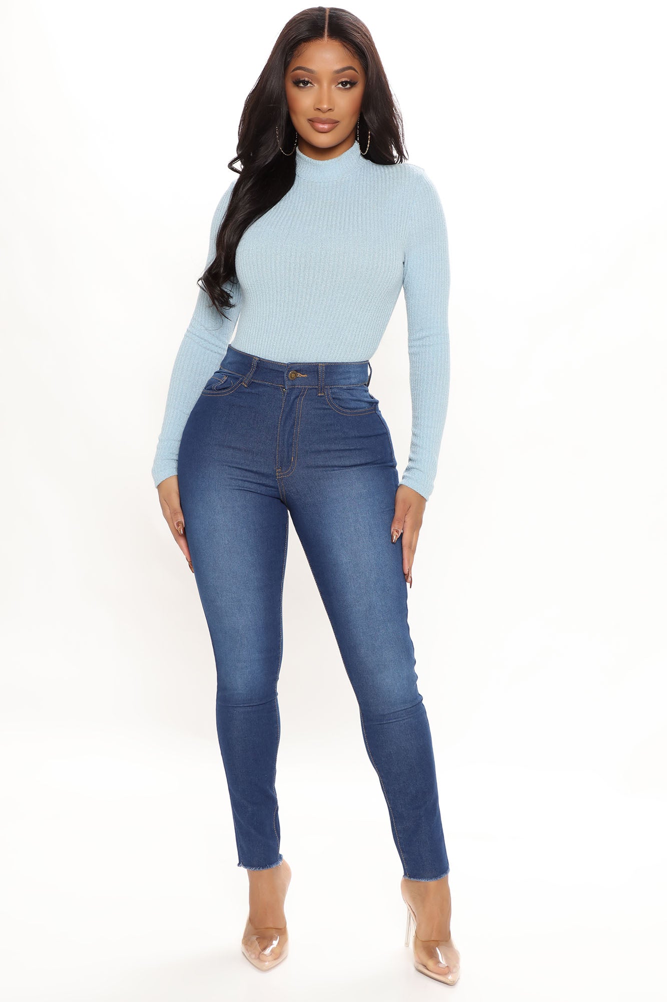 Catching Flights Skinny Jeans - Medium Blue Wash Ins Street