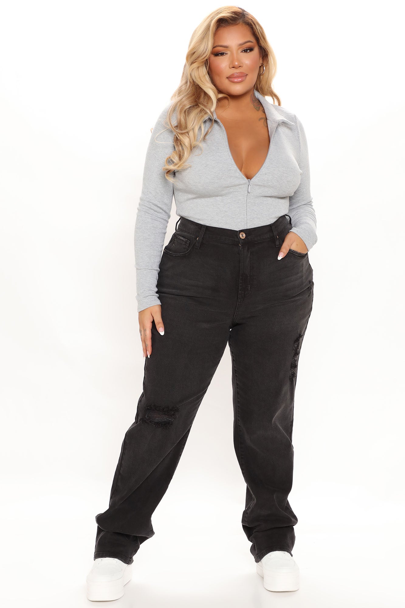 Replay Of The 90's Slim Straight Leg Jeans - Black Ins Street