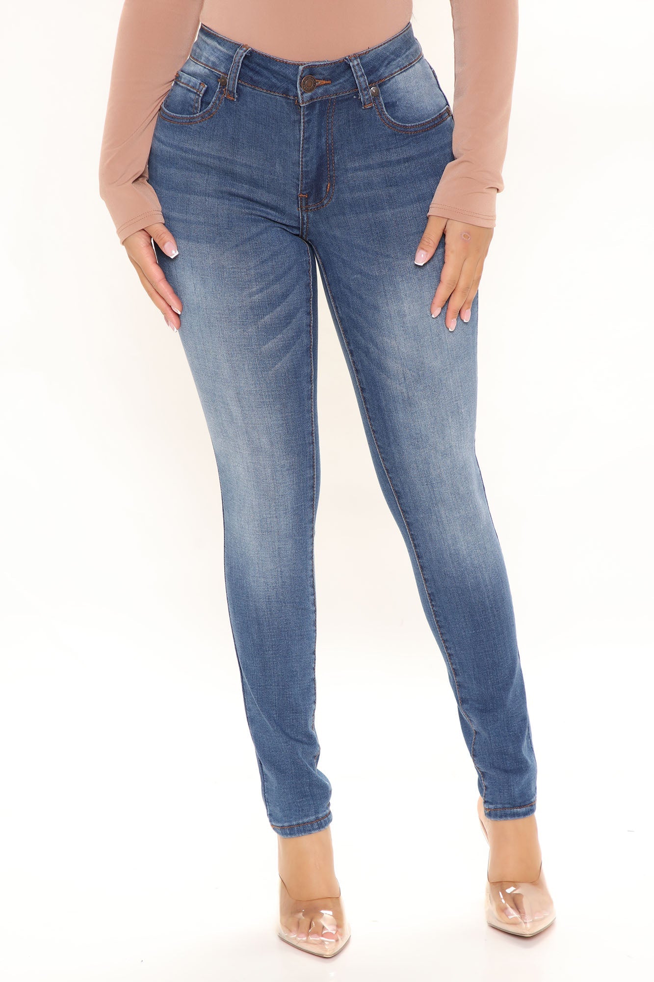 Do It Right Skinny Jeans - Dark Wash Ins Street
