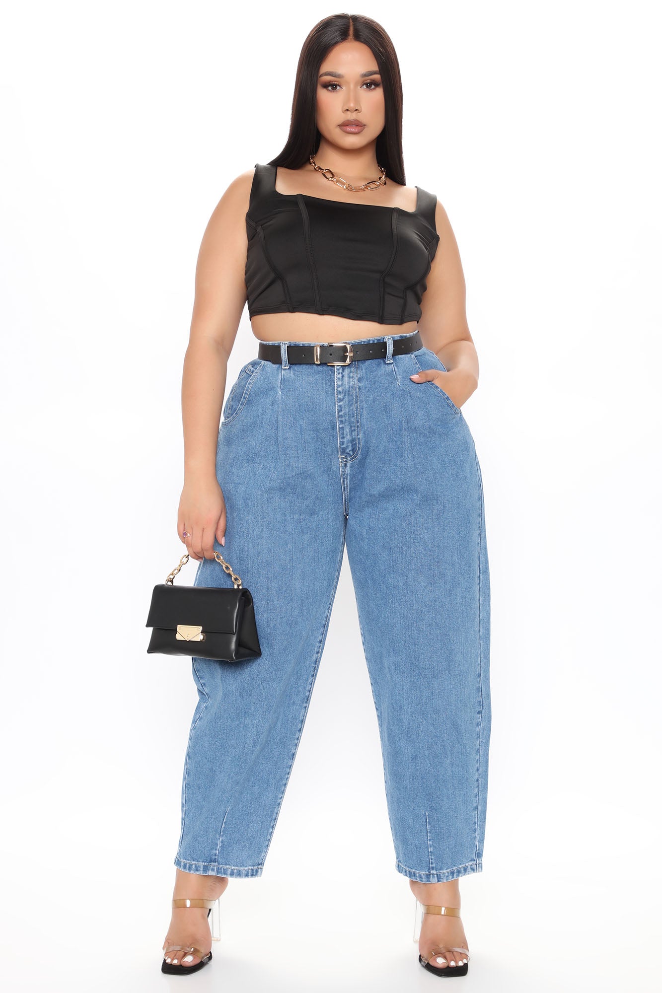 Daydreaming High Rise Mom Jeans - Medium Wash Ins Street