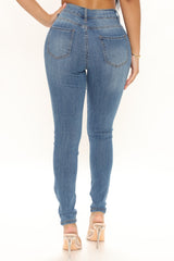 Closer To You Skinny Jeans - Medium Blue Wash Ins Street