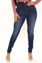 Thinking Of You Stretch Skinny Jeans - Dark Wash Ins Street