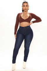 So Necessary Stretch Skinny Jeans - Dark Wash Ins Street