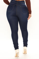 So Necessary Stretch Skinny Jeans - Dark Wash Ins Street