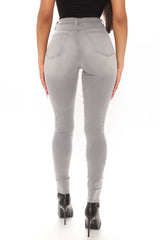 Thank Me Later Skinny Jeans - Grey Ins Street