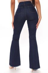Only Good Days Flare Jeans - Dark Wash Ins Street
