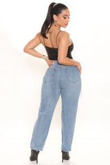 90's Flashback Tapered Jeans - Medium Blue Wash Ins Street