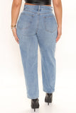 90's Flashback Tapered Jeans - Medium Blue Wash Ins Street