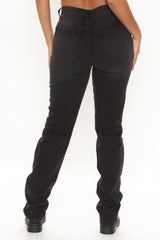 Replay Of The 90's Slim Straight Leg Jeans - Black Ins Street