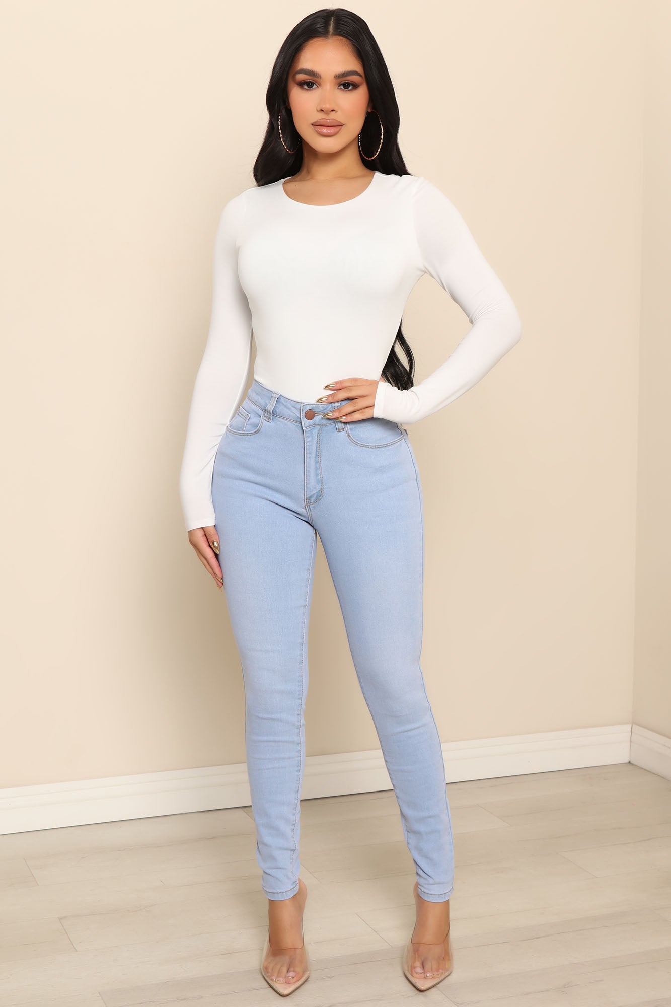 In My Feelings Skinny Jeans - Light Blue Wash Ins Street