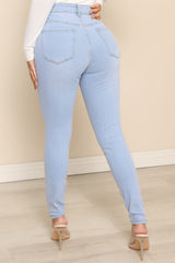 In My Feelings Skinny Jeans - Light Blue Wash Ins Street