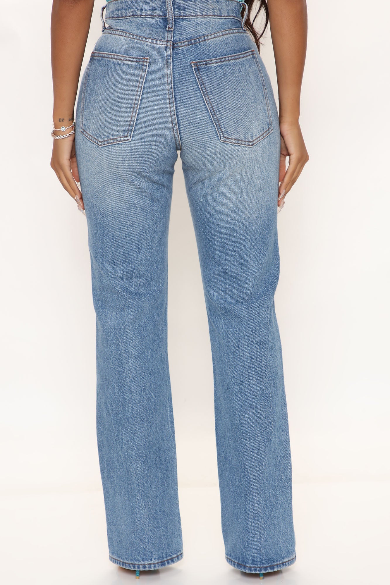 Vintage Vibes Slouch Straight Leg Jeans - Vintage Blue Wash Ins Street