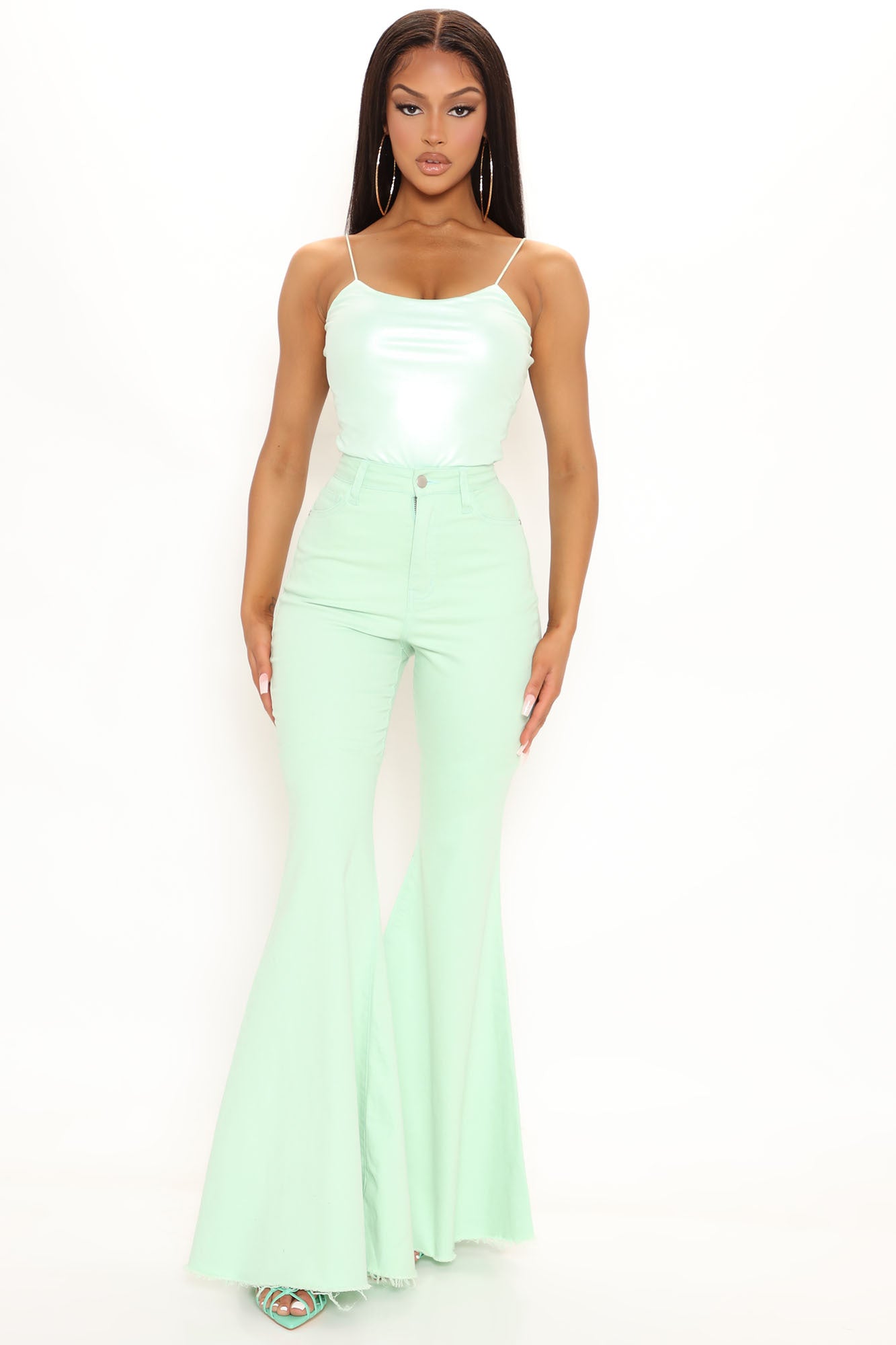 Naples Super Stretch Extreme Flare Jeans - Jade Ins Street