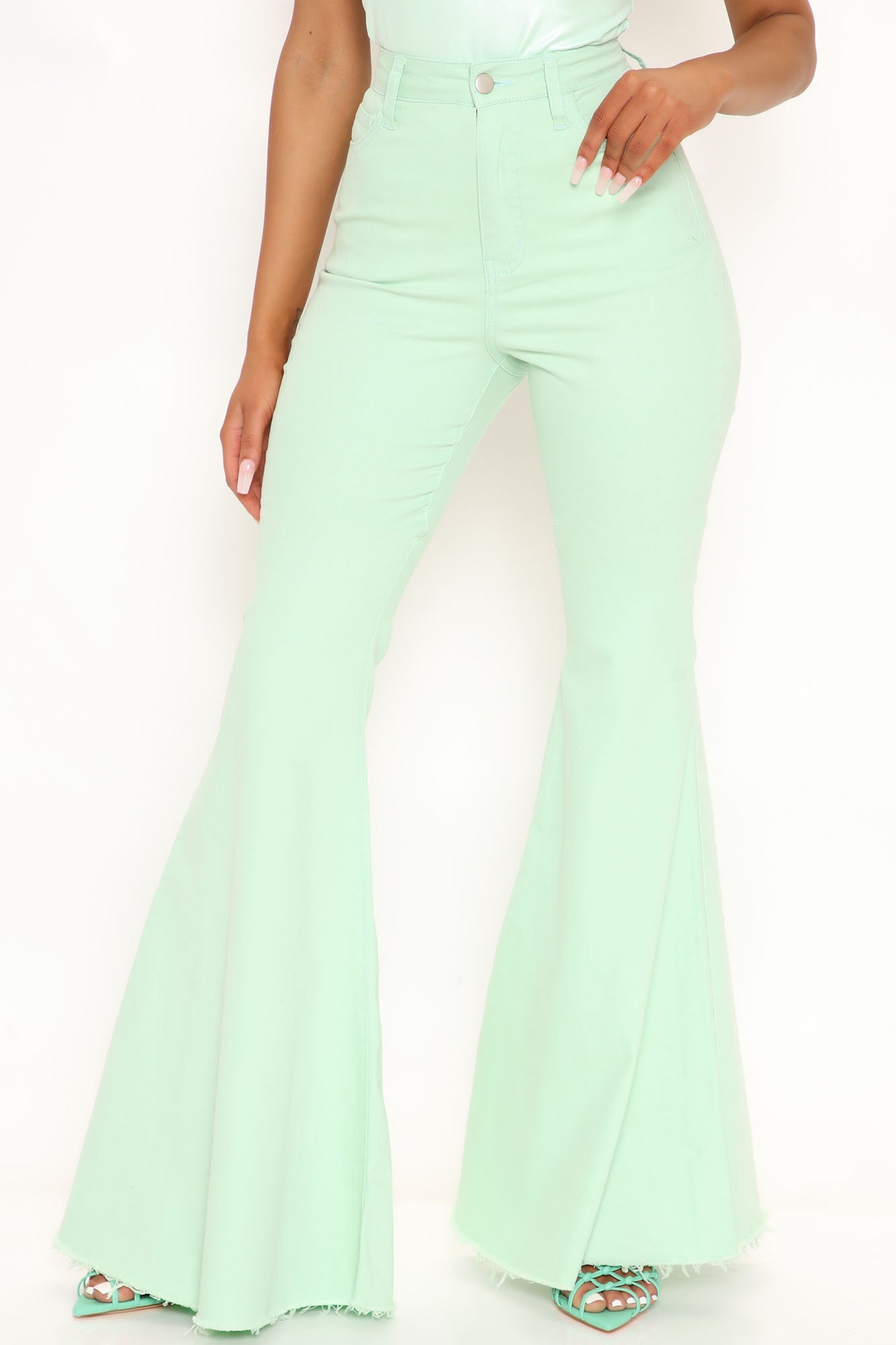Naples Super Stretch Extreme Flare Jeans - Jade Ins Street