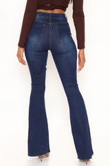 Oh Darlin' Flare Jeans - Dark Wash Ins Street
